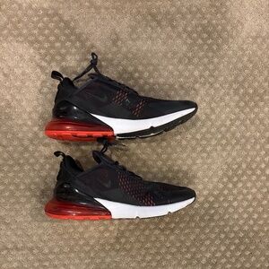 Nike Air Max 270 Men's Sneakers Black/White/Red Size 15